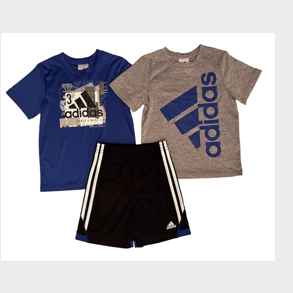 adidas Boys' Kids' 3-piece Shorts Set Size 4T